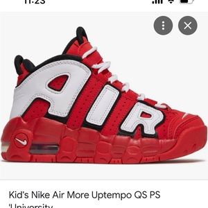 Nike Air More Uptempo Size 1y great condition! $75 or b/o